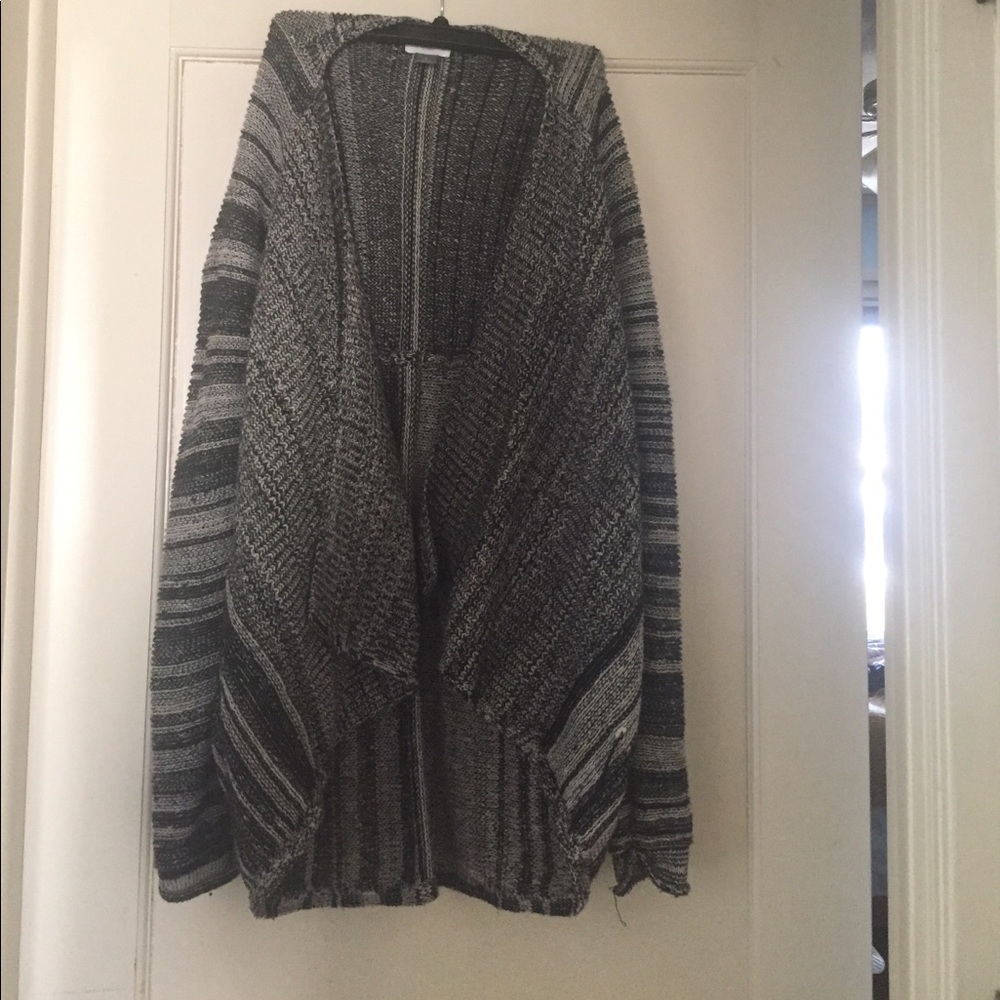 Black and white sweater